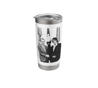 Alien Meets US President and The King Stainless Steel Insulated Tumbler