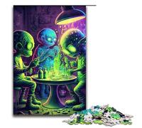 Alien Monster Jigsaw Puzzles Pieces for Adults Jigsaw Puzzles for Birthdays And Holidays 1000 PCS(75x50cm)