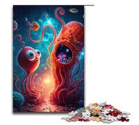 Alien Monster Pieces Puzzle Gifts Jigsaw Puzzles Perfect for Teenagers & Collectors Ideal Home Decor & Travel Gift 1000 PCS(75x50cm)