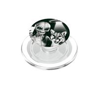 Alien Mountain Lion Cougar Selfie UFO Encounter PopSockets PopGrip for MagSafe
