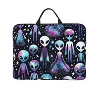 Alien-Muffin-Galaxies 14-Inch Laptop Case, Portable Laptop Computer Sleeve With Zipper Closure