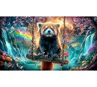 Alien-on-colorful-planet 1000 Piece Jigsaw Puzzles for Age 12 Years Kids Challenging & Brainteasing Decoration 75x50cm/1000pcs