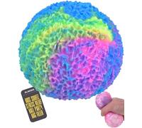 Alien Orb Stress Ball Squishy Multicoloured Textured Toy for Stress Relief and Sensory Play for Kids and Adults - Soft Tactile Rubber Squeeze Ball with Alien Skin Pattern Ideal for Relaxation
