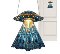 Alien Ornament - 2D Acrylic Hanging Pendant | Room Decoration Cat Pattern Decor For Christmas Tree Window Sill Balcony Home Wall Art Suncatcher Fantasy Space Present