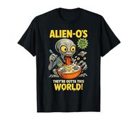 Alien-O's Cereal Alien Breakfast Parody Gift T-Shirt