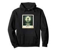Alien Peace Cosmic Forest Vintage Photo UFO Encounter Pullover Hoodie