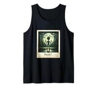 Alien Peace Cosmic Forest Vintage Photo UFO Encounter Tank Top