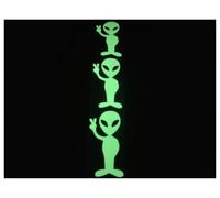 Alien Peace Glow in The Dark Sticker (Small) - Peel and Stick!