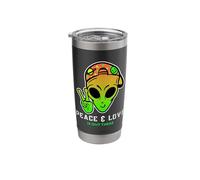 Alien Peace & Love is Out There Stainless Steel Insulated Tumbler