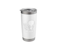 Alien Peace Sign UFO Funny Sci-Fi Graphic Stainless Steel Insulated Tumbler