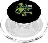 Alien Peace Sign UFO Meme Washington DC Travel PopSockets PopGrip for MagSafe