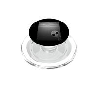 Alien Peeking Above Ocean UFO Tracking Scene PopSockets PopGrip for MagSafe