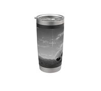 Alien Peeking Into UFO Tracker Desert Encounter Stainless Steel Insulated Tumbler