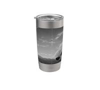 Alien Peeking Into UFO Tracker Desert Encounter Stainless Steel Insulated Tumbler