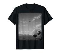 Alien Peeking Into UFO Tracker Desert Encounter T-Shirt