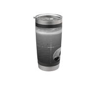 Alien Peeking Over Ocean UFO Surveillance Scene Stainless Steel Insulated Tumbler