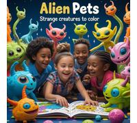 Alien Pets: Strange Creatures to Color: A Fun and Imaginative Coloring Book for Kids Ages 5-10 Featuring Cute and Silly Alien Animals from Outer Space