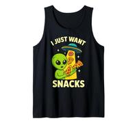 Alien Pizza Craving I Just Want Snacks Area 51 Tank Top