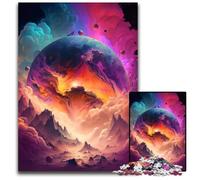 Alien Planet 1000Pc Adults Jigsaw Puzzle cardboard Puzzles Home Decor Brain Teaser Game for Teenagers & Family Interaction 26X38CM/10.23x14.96inch