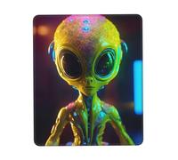 Alien Planet Desk Pad, Washable for Office/Gaming/Writing, Rubber Base, Polyester Surface