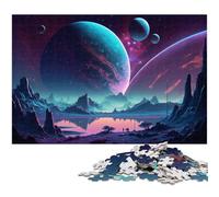 Alien Planet Jigsaw Puzzles for Adults 1000 Piece Jigsaw Puzzles Interactive Family Game, DIY Home Decor, Brain Teaser Gift 50x75CM/19.68x29.52inch