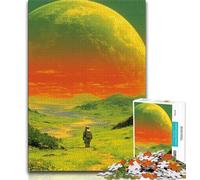 Alien Planet Jigsaw Puzzles for Adults Teenagers Jigsaws Puzzle,Challenging Game And Family Play for Is Ideal As A Gift for The Whole Family 38x26cm