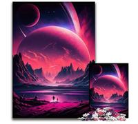 Alien Planet Landscape Puzzles for 1000 Piece Jigsaw Puzzles Interactive Family Game, Brain Challenge, Educational Toy 50x75CM/19.68x29.52inch