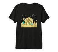 Alien Planet Landscape with Strange Flora Premium T-Shirt