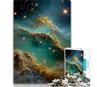 Alien Planet Nebula 1000 Pieces Jigsaw Puzzle For Adults Teens,Challenging Game Toys Every Piece Is Unique - Challenging Family Fun Game (38x26cm)