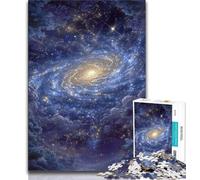 Alien Planet Nebula Puzzles for Adults And Teenagers,Challenging To Complete But Fun And Humorous Educational Game for Birthday (75x50cm)