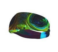 Alien Planet Print Lightweight Sports Sweatband For Men Women Stretchable For Gym Basketball Yoga
