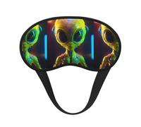 Alien Planet Print Sleep Mask,Blackout Eye Mask,Elastic Band Eye Cover for Travel & Daily Nap