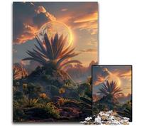 Alien Planet Sunset Adult Jigsaw Puzzles 1000 Pieces Paper Jigsaw Puzzles Colorful Home DecorInteractive Family Game 1000 PCS(38x26cm)