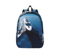 Alien Planet Travel Backpack for Women Men Carry On Backpack 15.6inch Laptop Backpacks Weekender Bag, Yacht, Medium