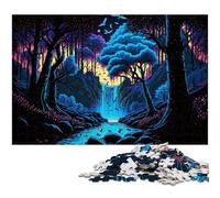 Alien Planet Tree 1000 Piece Jigsaw Jigsaw Puzzles Challenging Brain Teaser, Family Activity, Home Decor, 26X38CM/10.23x14.96inch