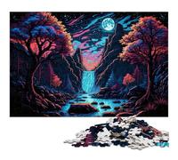 Alien Planet Tree 1000 Piece Jigsaw Puzzles for Adults Puzzles for Adults Ideal for Lover, Perfect Christmas, New Year, Valentine's Gift 26X38CM/10.23x14.96inch
