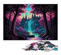 Alien Planet Tree Jigsaw Puzzles for Adults 1000 Piece cardboard Jigsaw Puzzles Challenging Brain Teaser for Teenagers, Family Game Night Fun 26X38CM/10.23x14.96inch