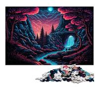 Alien Planet Tree Jigsaw Puzzles for Adults, 1000 Piece cardboard Jigsaw Puzzles for Adults Challenging Brain Teaser for Teenagers, Family Game Night Fun 26X38CM/10.23x14.96inch