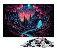 Alien Planet Tree JigsawPuzzle 1000 Pieces for Adults Challenging Puzzles Brain Teaser, Adult Game, Family Interactive Activity 50x75CM/19.68x29.52inch