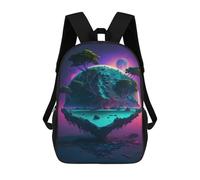 Alien Planet with Trees -1 Backpack, 3D Printed School Bag, School Lunch Bag, Travel Backpack, Friends Backpack, School Backpack for Girls And Boys 17inch