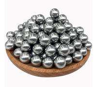 ALIEN PLAY 150 X 50 Cal Aluminum Balls, Hard 50 Cal Ammo Fits for Umarex T4E TR50/HDP50/HDR50, 2.8g Reusable Solid Kinetic Projectiles Self Defense Paintball Balls for Target Practice