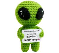 Alien Plush, Cute Soft Toy for Emotional Support, Unique Alien Toy Gift for Sci-Fi Lovers, Ideal for Room Decor and Travel Companion