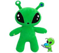 Alien Plush, Green Space Creature Stuffed Toy, Soft Alien Creature Pillow Figure, Soft Plush Doll for Kids and Collectors, 12.6inch Sci-Fi Decor and Gift