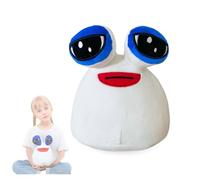 Alien Pou Stuffed Plush Doll. Soft Pou Plush Toy. Cotton Alien Pou Plush Doll. Kawaii Alien Pou Doll for of All Ages. Sad White Pou Toy Figure My Pet Alien Pou Plush. Alien Pou Plush Children's.