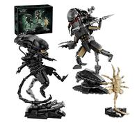 Alien Predator War Building Blocks Set - 936PCS Predator Monster Bricks Kit with Scorpion, Collection Sci-Fi Hunter Warrior for Adults, Home Office Decor, Creative Gift for Men, Women