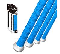 Alien Pro Bat Grip Tape for Baseball - 4 Precut Grips, 1.1 mm, Blue