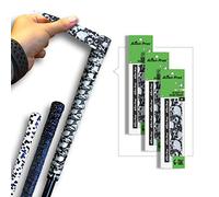 Alien Pros Golf Grip Wrapping Tapes (3-Pack) - Innovative Golf Club Grip Solution - Enjoy a Fresh New Grip Feel in Less Than 1 Minute (3-Pack, Skull Black)