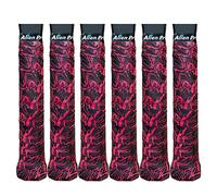 Alien Pros Tennis Racket Grip Tape (6 Grips) - Tac Moisture Feel Tennis Grip - Tennis Overgrip Grip Tape Tennis Racket - Wrap Your Racquet for High Performance (6 Grips, Fire)