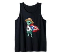 Alien Puerto Rico Flag Puerto Rican Taino Boricua Kids Tank Top