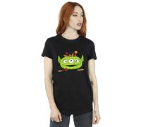 Alien Pumpkin Basket Cotton Boyfriend Halloween T-Shirt Toy Story Black S